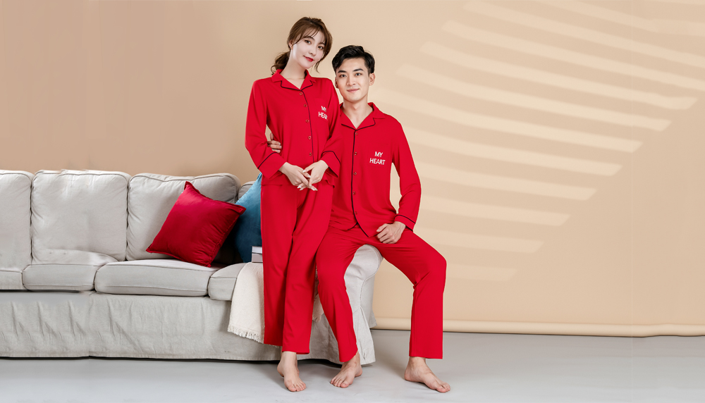 竹纤维情侣家居服